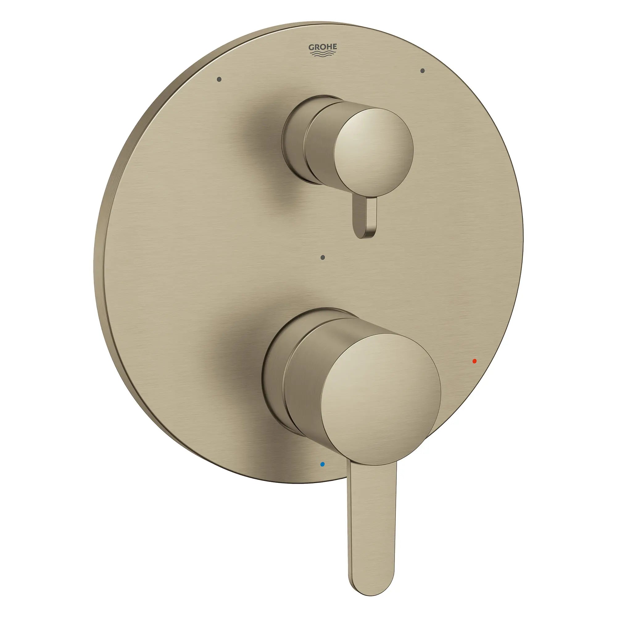 COSMOPOLITAN PRESSURE BALANCE VALVE TRIM WITH 3-WAY DIVERTER WITH CARTRIDGE // BRUSHED NICKEL INFINITYFINISH // 154481_29425EN0_0_CDNwebp.webp