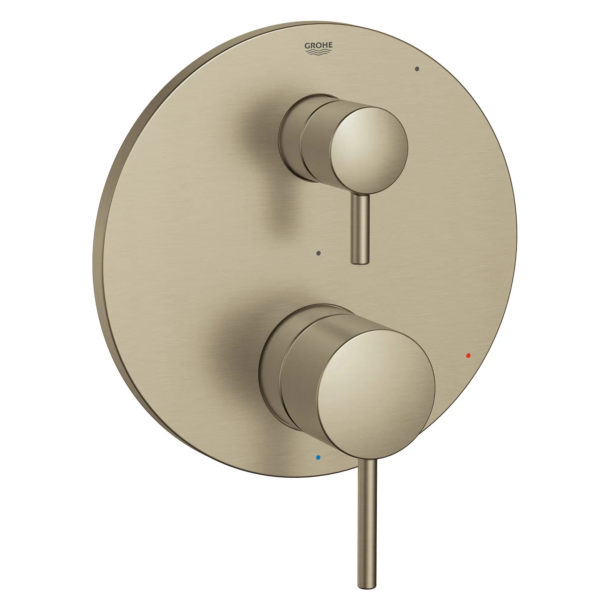 TIMELESS PRESSURE BALANCE VALVE TRIM WITH 2-WAY DIVERTER WITH CARTRIDGE // BRUSHED NICKEL INFINITYFINISH // 154502_29423EN0_0_CDNwebp.webp