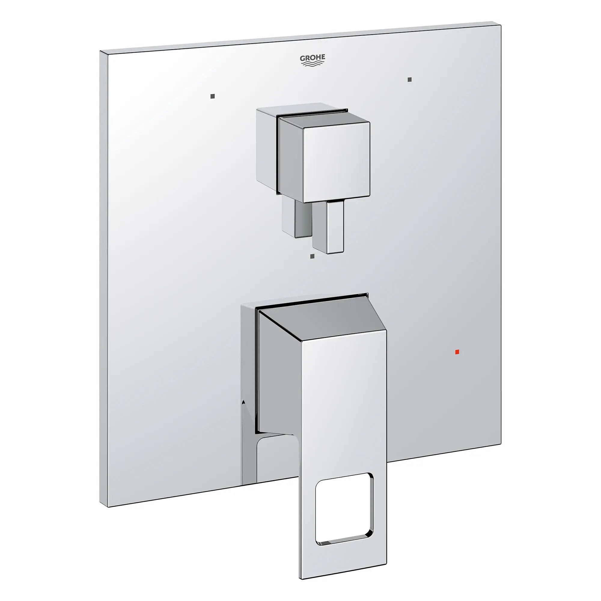 EUROCUBE PRESSURE BALANCE VALVE TRIM WITH 3-WAY DIVERTER WITH CARTRIDGE // GROHE STARLIGHT CHROME // 154509_29426000_0_CDNwebp.webp