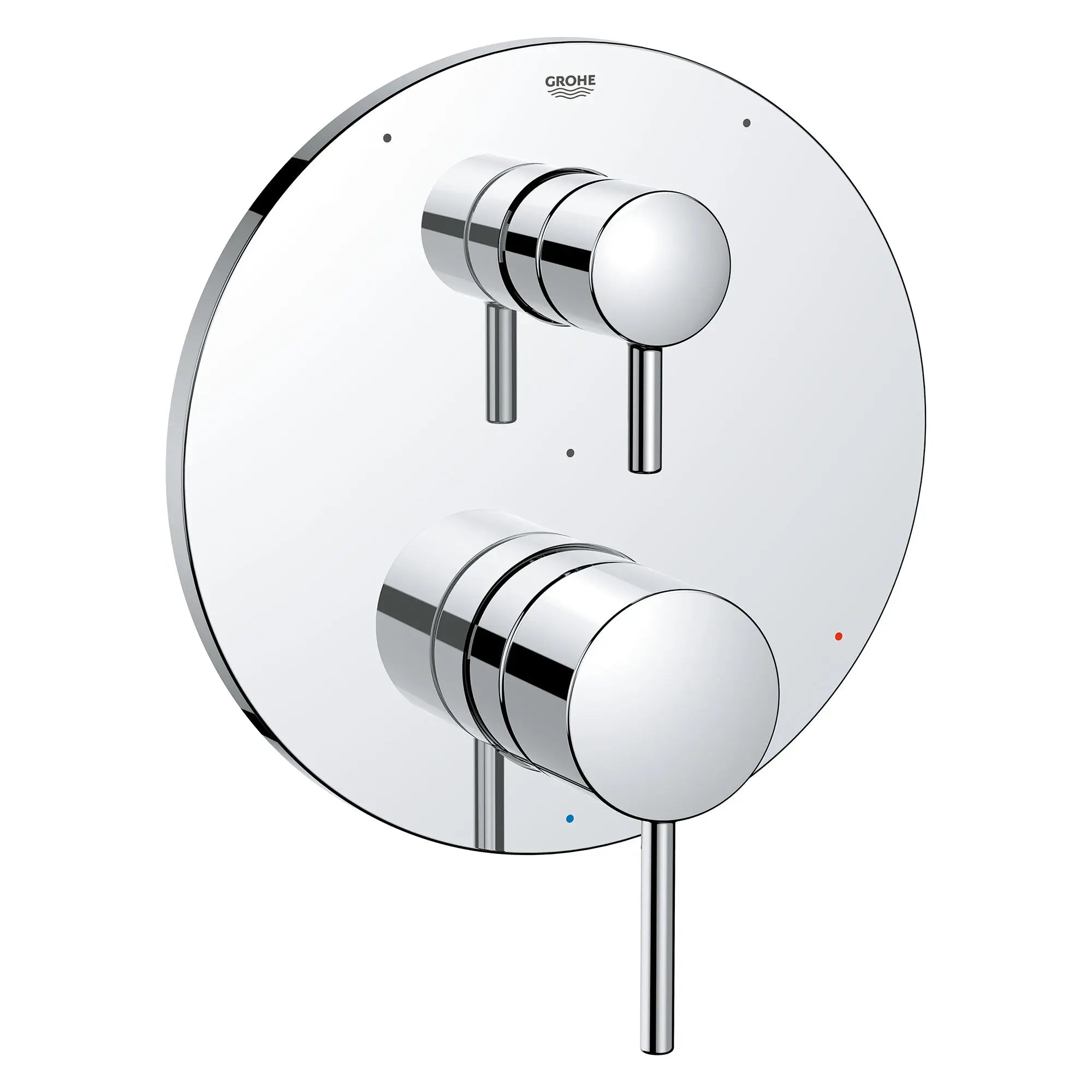 TIMELESS PRESSURE BALANCE VALVE TRIM WITH 3-WAY DIVERTER WITH CARTRIDGE // GROHE STARLIGHT CHROME // 154512_29427000_0_CDNwebp.webp