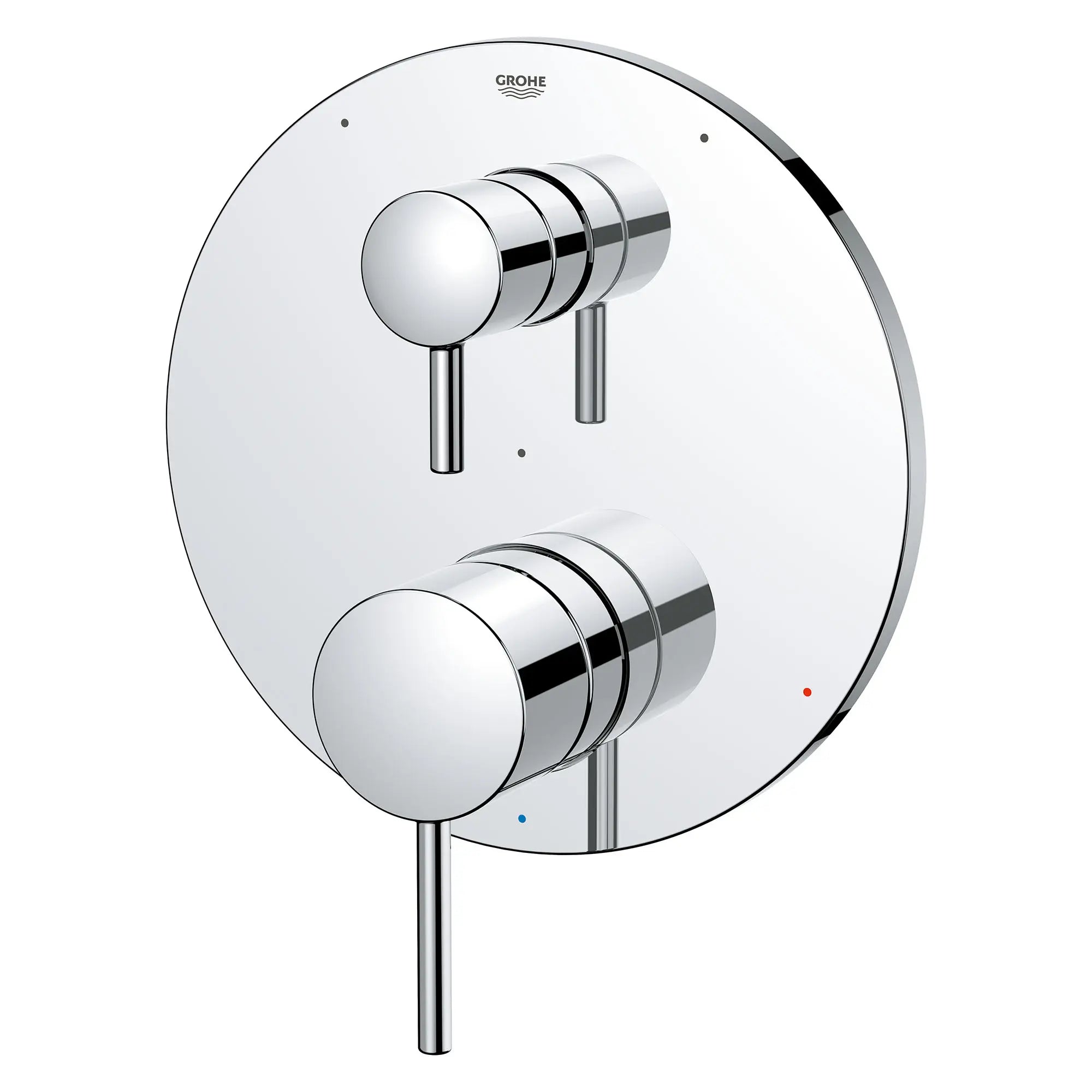 TIMELESS PRESSURE BALANCE VALVE TRIM WITH 3-WAY DIVERTER WITH CARTRIDGE // GROHE STARLIGHT CHROME // 154539_29427000_2_0_CDNwebp.webp