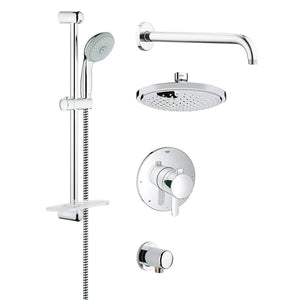 [35051000] GrohFlex Cosmopolitan 1-Spray Pressure Balance Shower System - GROHE StarLight Chrome