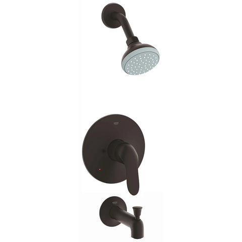 Pressure Balance Valve Tub/Shower Combo - Antique Bronze