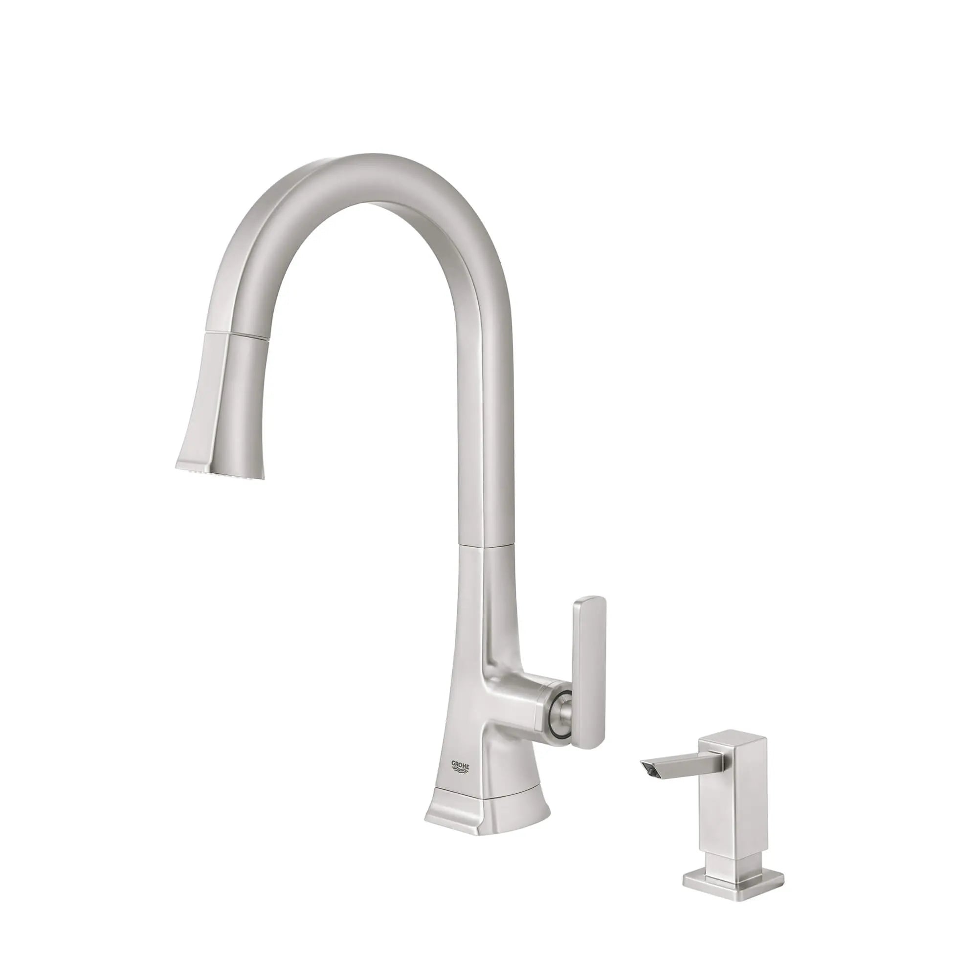 Single-Handle Pull Down Kitchen Faucet Dual Spray 1.75 GPM // SUPERSTEEL INFINITYFINISH // 1545_30365dc0-single-handle-pull-down-kitchen-faucet-enviro-4_0_CDNwebp.webp