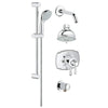 [35053000] GrohFlex Authentic 4-Spray 2-Function Pressure Balance Shower System - Brushed Nickel InfinityFinish