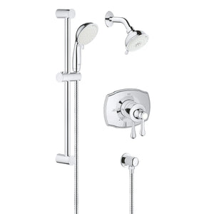 [35053001] Dual Function Pressure Balance Valve Shower Set - GROHE StarLight Chrome