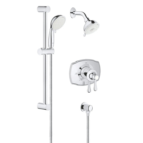 Dual Function Pressure Balance Valve Shower Set - GROHE StarLight Chrome
