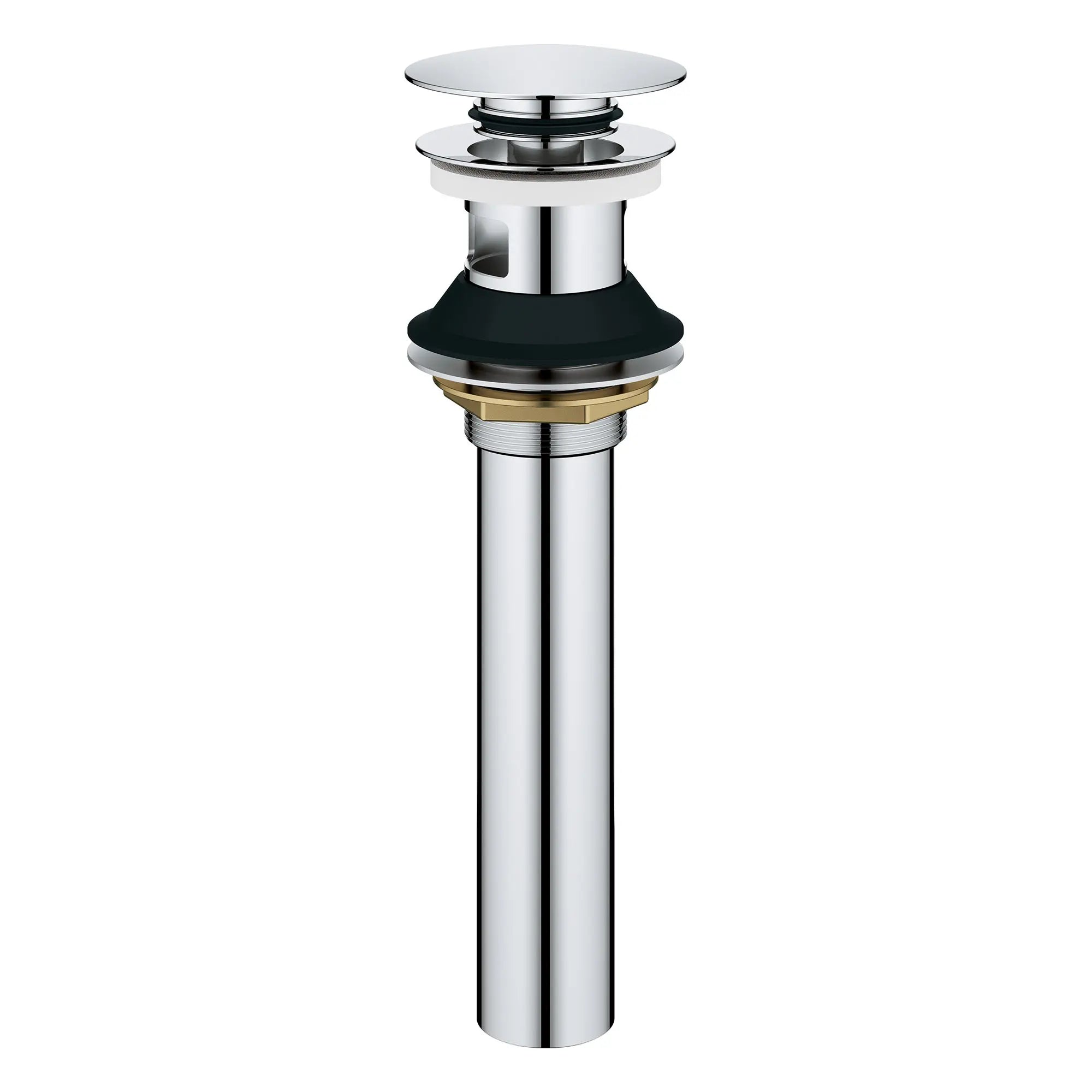 Bathroom Sink Push Drain with Overflow // GROHE STARLIGHT CHROME // 154658_48656000_0_CDNwebp.webp