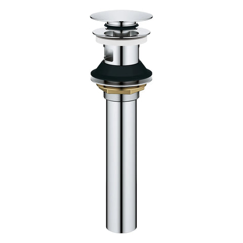 Bathroom Sink Push Drain with Overflow - GROHE StarLight Chrome