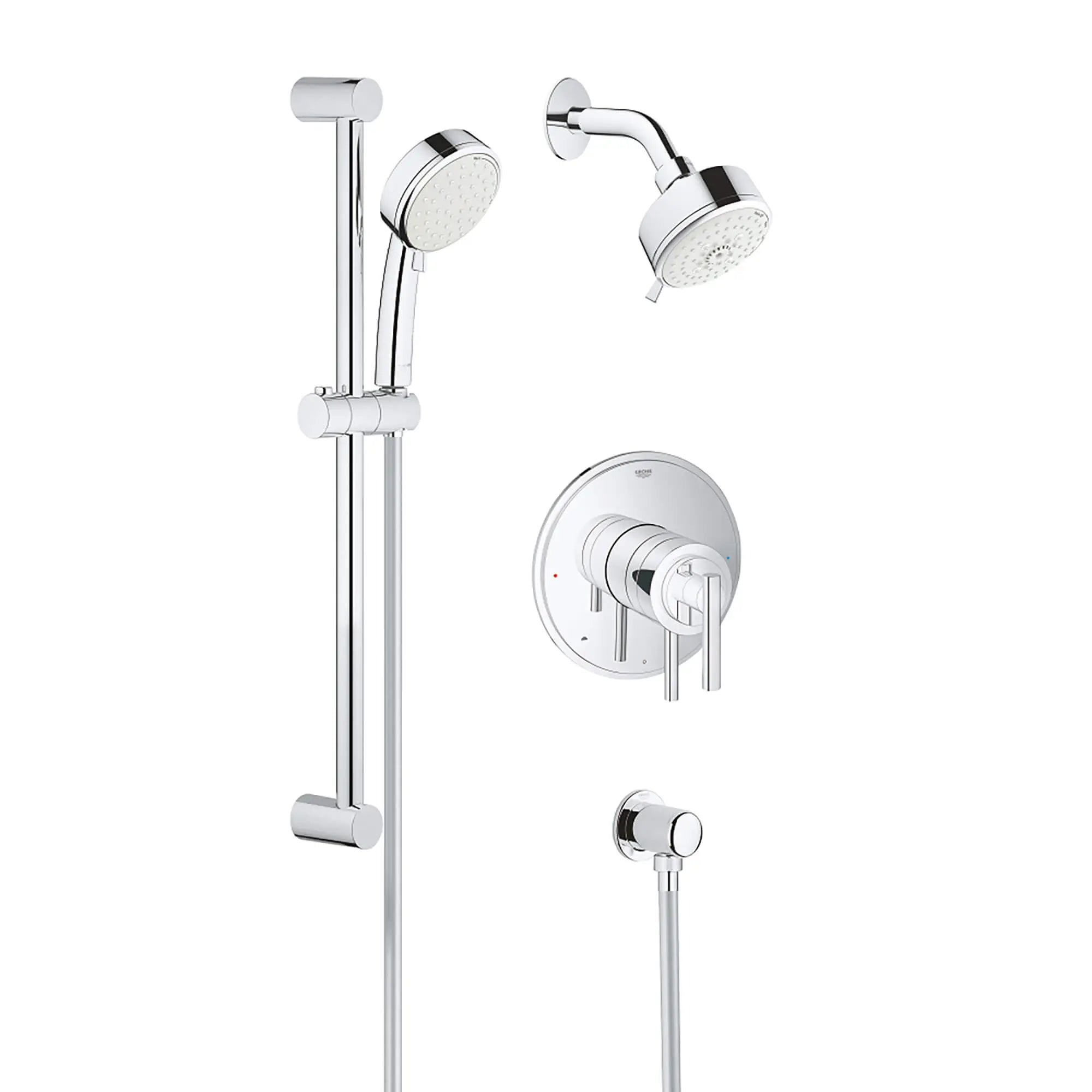 Pressure Balance Valve Trim // GROHE STARLIGHT CHROME // 15466_35055001-GrohFlex_Shower_Set-Pressure_Balance_Valve_0_CDNwebp.webp