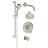 [35055EN0] GrohFlex Timeless 4-Spray 2-Function Pressure Balance Shower System - Brushed Nickel InfinityFinish