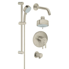 [35055EN0] GrohFlex Timeless 4-Spray 2-Function Pressure Balance Shower System - Brushed Nickel InfinityFinish