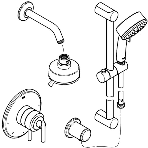 Pressure Balance Valve Trim - Brushed Nickel InfinityFinish
