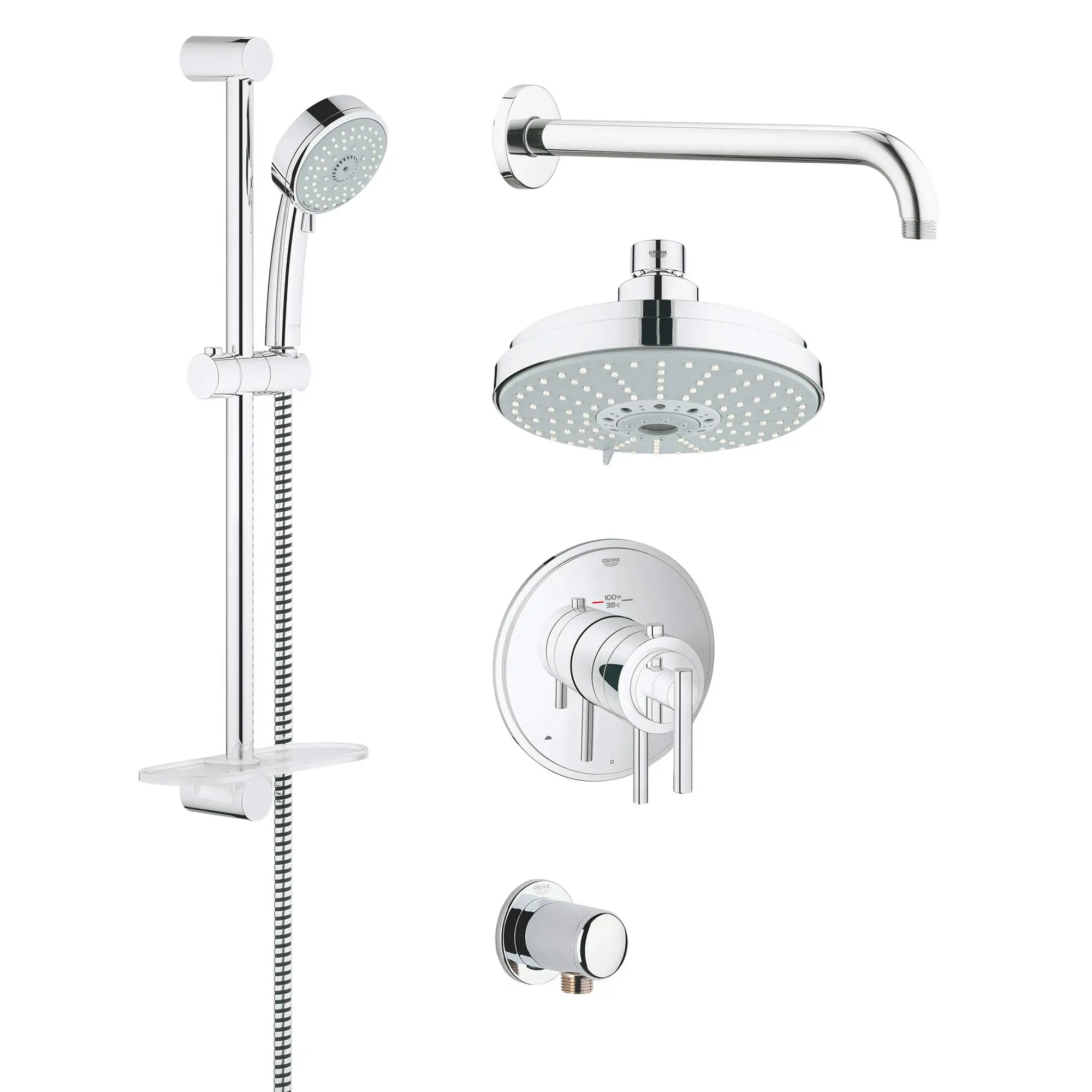 Thermostatic Shower Set // GROHE STARLIGHT CHROME // 15471_35056000-grohflex-shower-set-thermostat-valve-starlight-chrome_0_CDNwebp.webp
