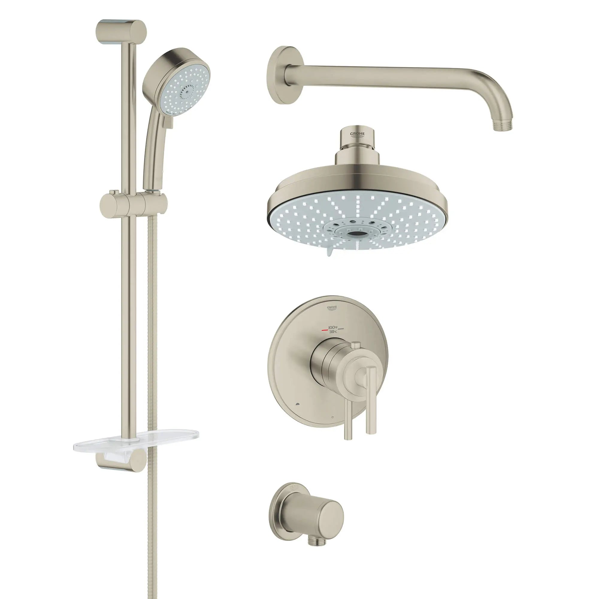 Thermostatic Shower Set // BRUSHED NICKEL INFINITYFINISH // 15472_35056en0-grohflex-shower-set-thermostat-valve-starlight-chrome_0_CDNwebp.webp