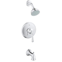 [35059000] Gloucester Pressure Balance Valve Trimset Bath US - GROHE StarLight Chrome