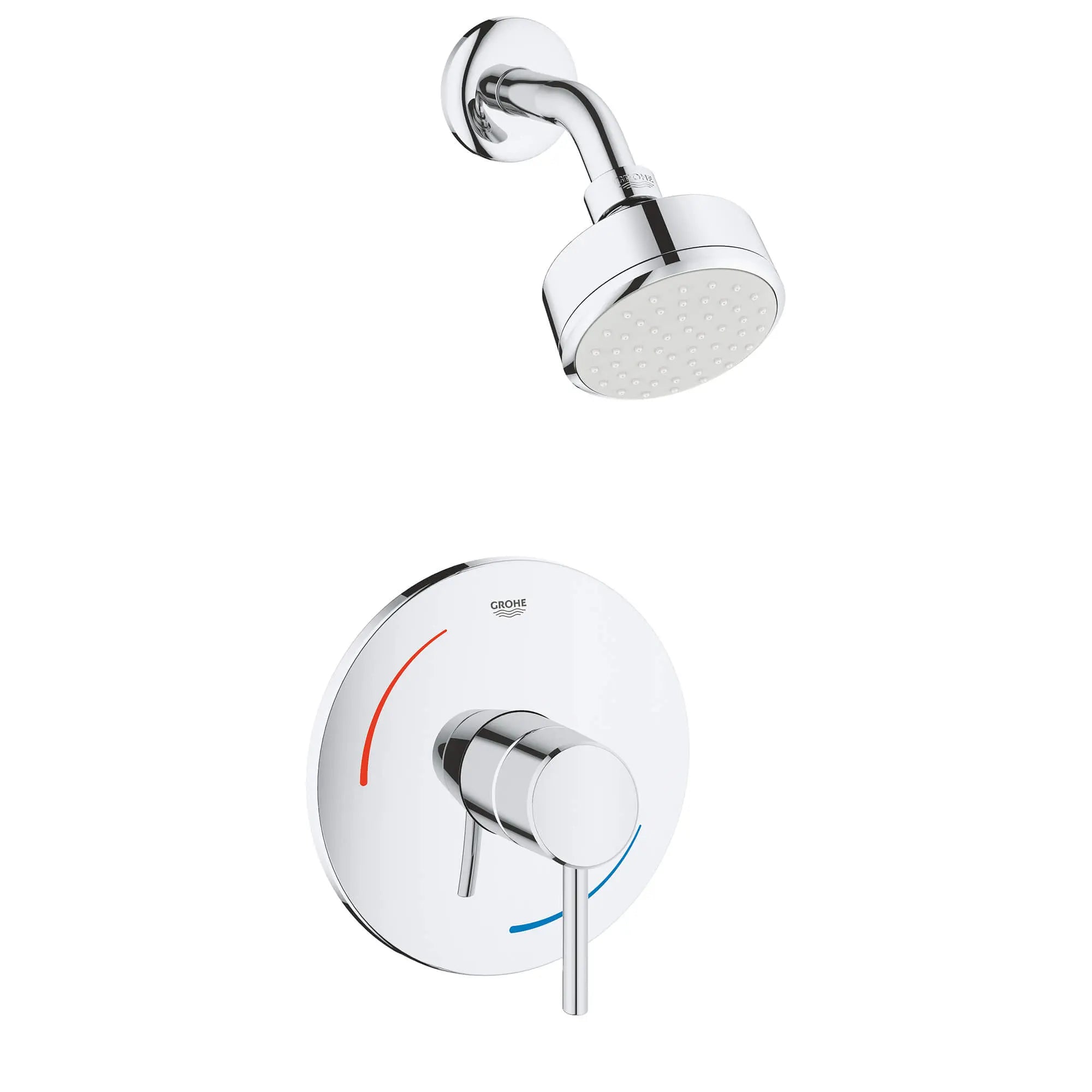 Pressure Balance Valve Shower Combo // GROHE STARLIGHT CHROME // 15494_3507510a-concetto-shower-combination-starlight-chrome_0_CDNwebp.webp