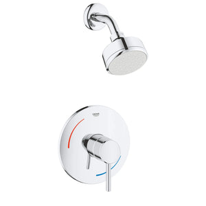 [3507510A] Pressure Balance Valve Shower Combo - GROHE StarLight Chrome