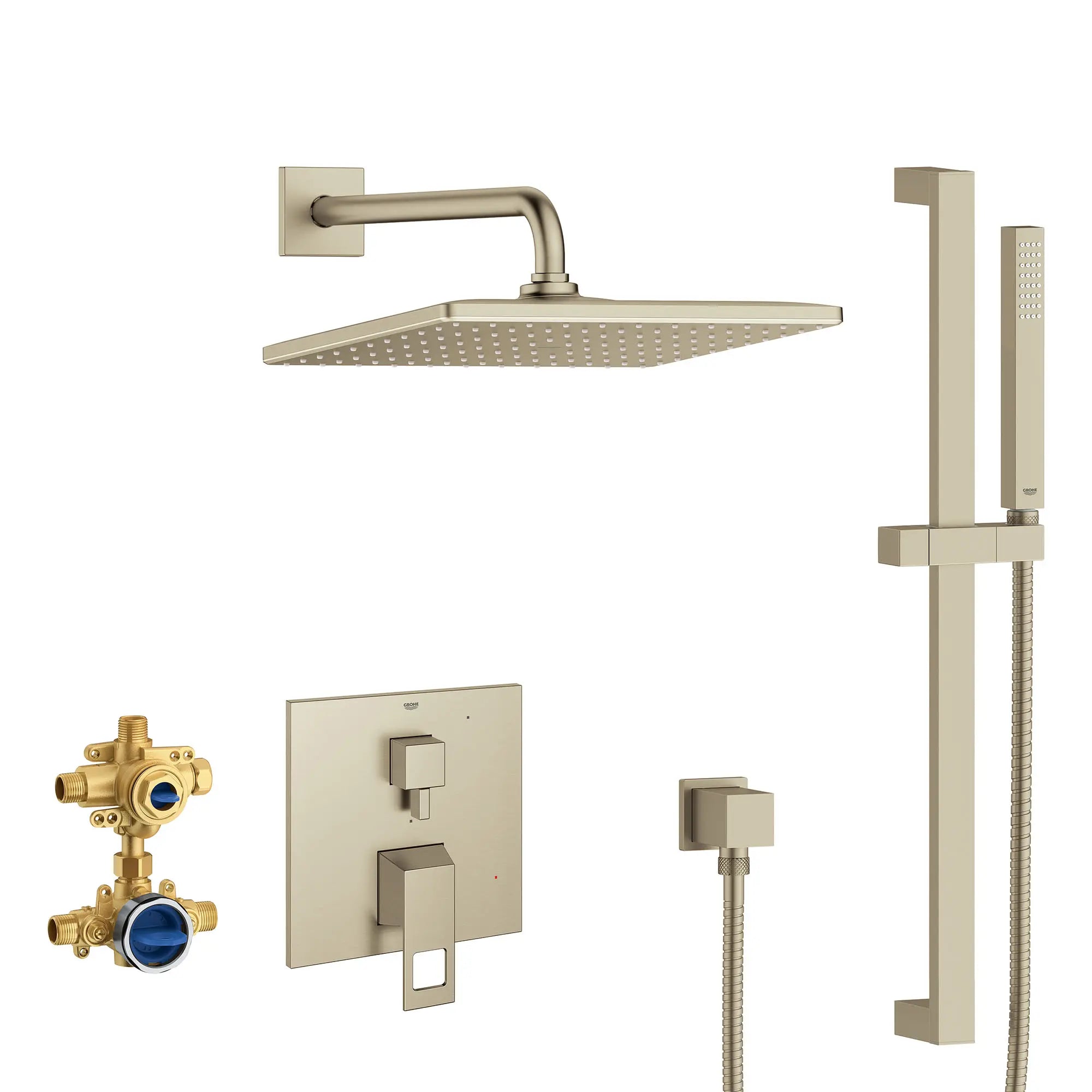 Eurocube 2-Handle Pressure Balance Rainshower Bundle // BRUSHED NICKEL INFINITYFINISH // 155399_29432EN0_0_CDNwebp.webp