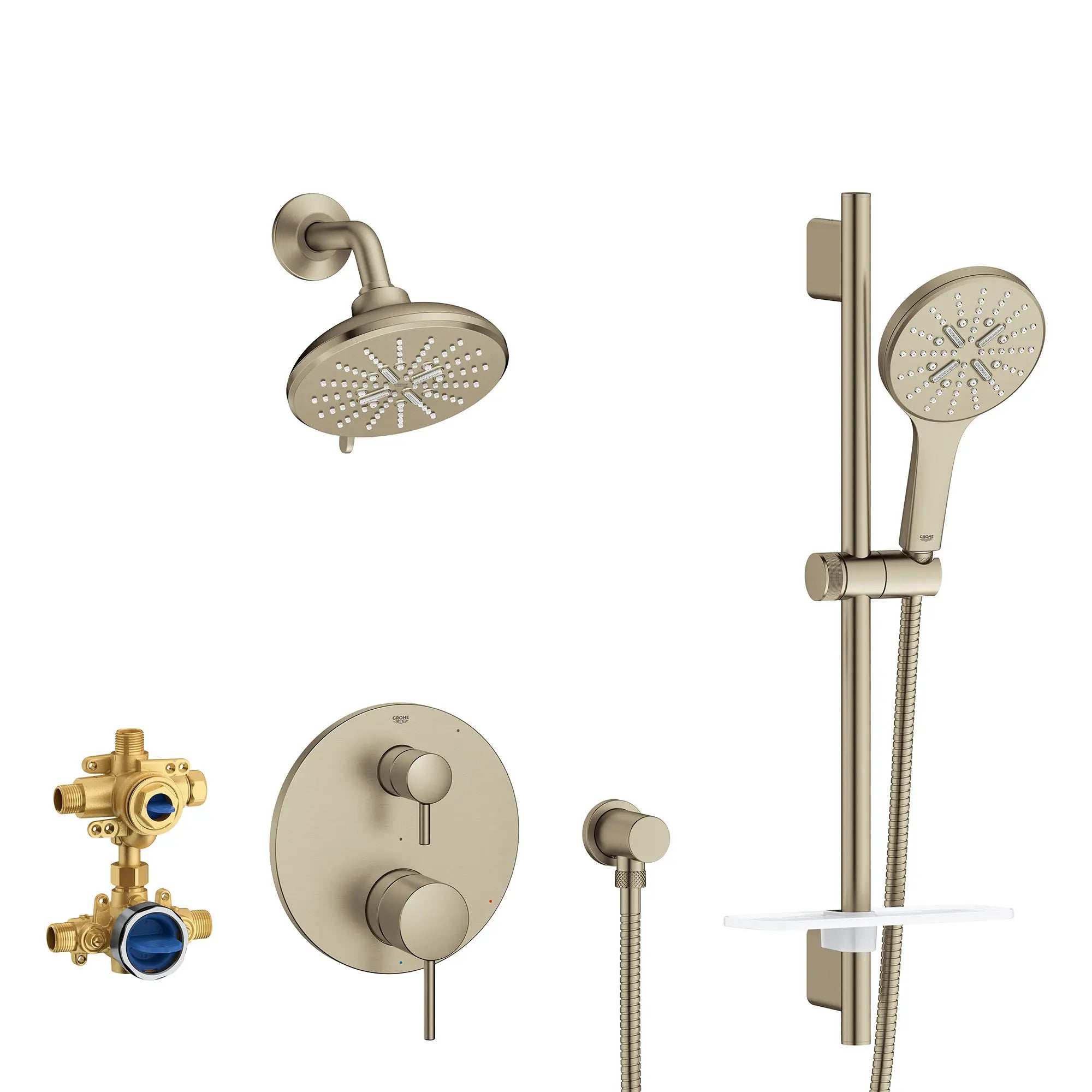 Timeless 2-Handle Pressure Balance Shower Bundle // BRUSHED NICKEL INFINITYFINISH // 155405_29431EN0_0_CDNwebp.webp