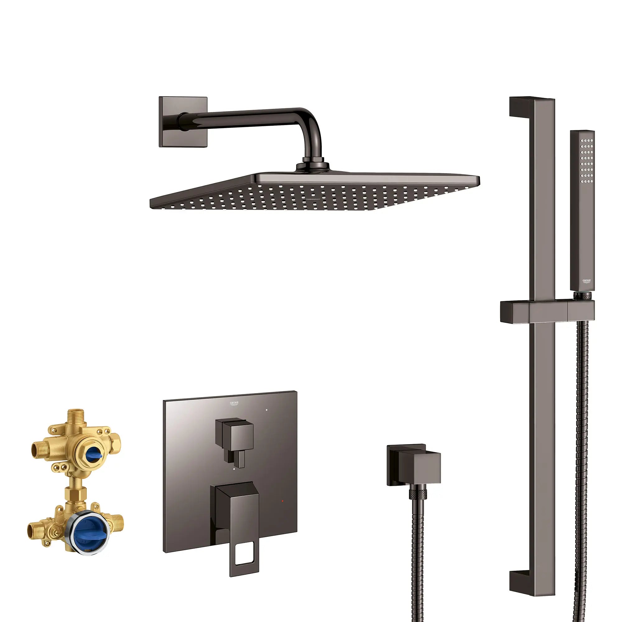 Eurocube 2-Handle Pressure Balance Rainshower Bundle // HARD GRAPHITE // 155407_29432A00_0_CDNwebp.webp