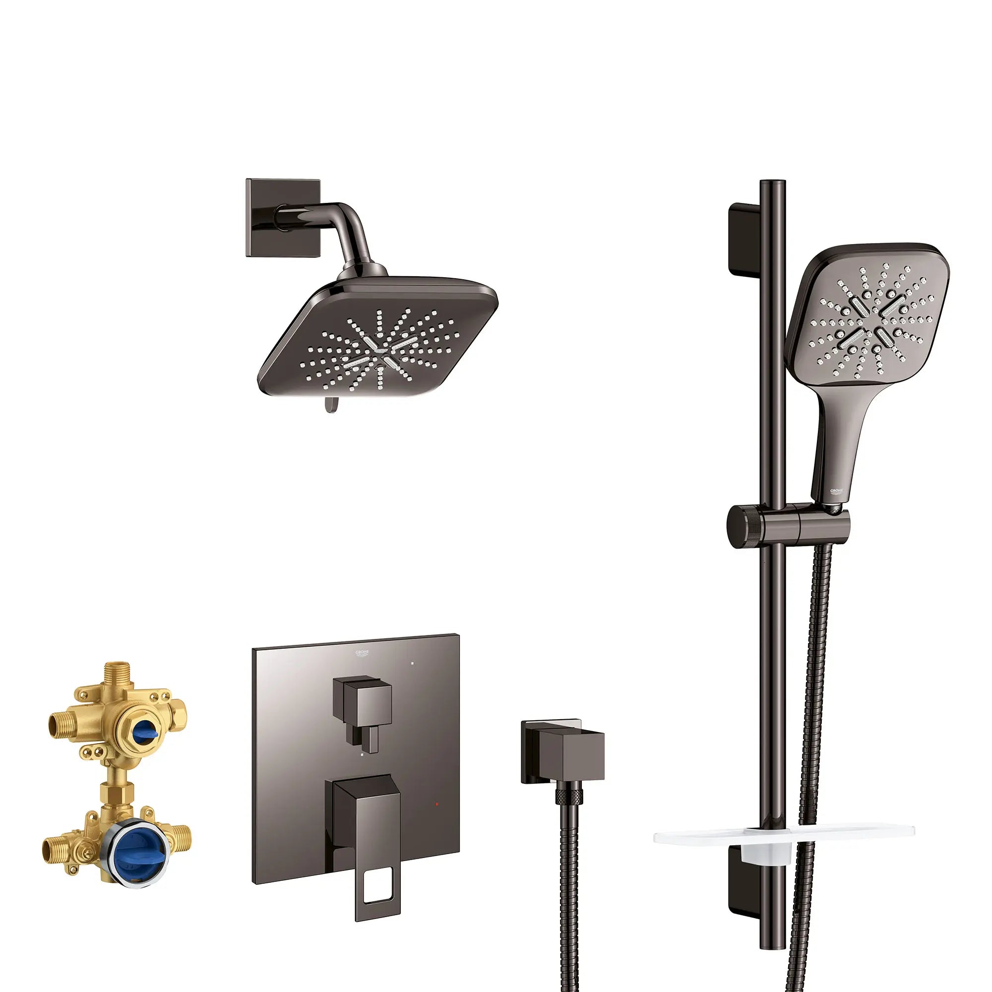 Eurocube 2-Handle Pressure Balance Shower Bundle // HARD GRAPHITE // 155408_29433A00_0_CDNwebp.webp