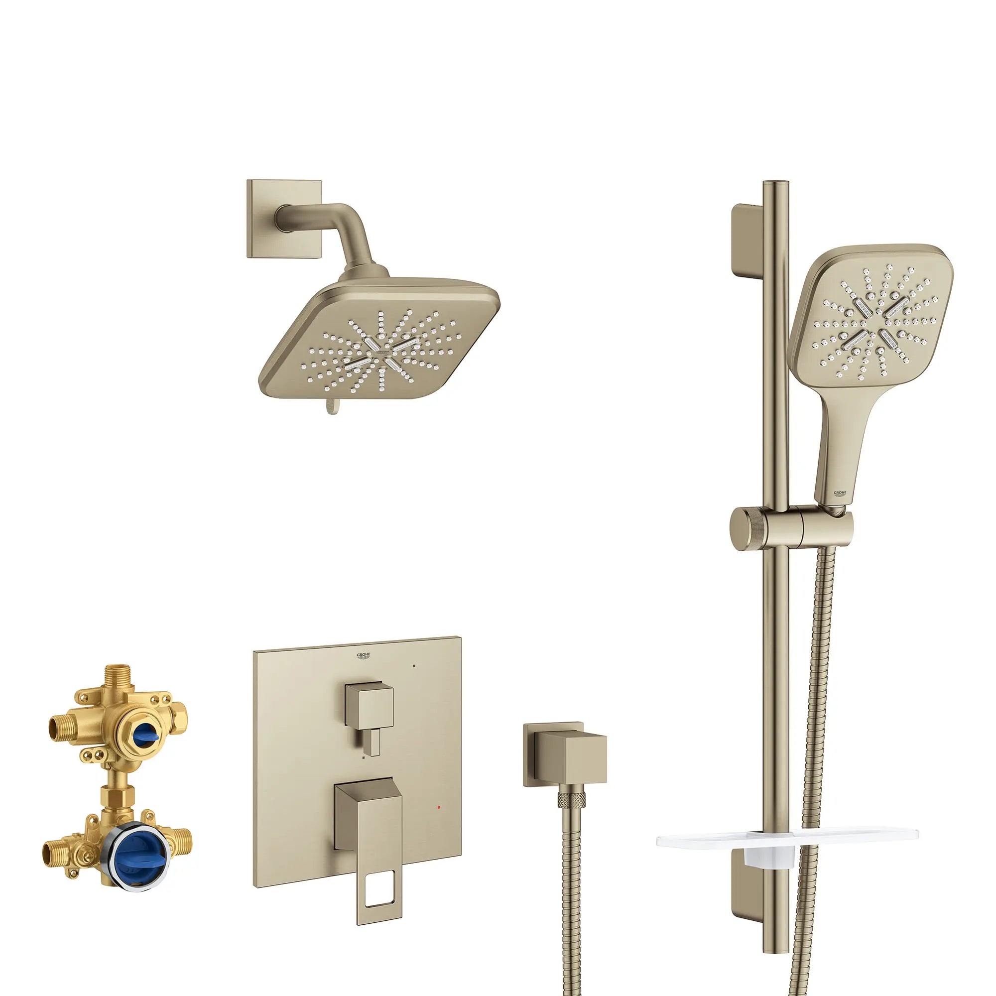 Eurocube 2-Handle Pressure Balance Shower Bundle // BRUSHED NICKEL INFINITYFINISH // 155416_29433EN0_0_CDNwebp.webp