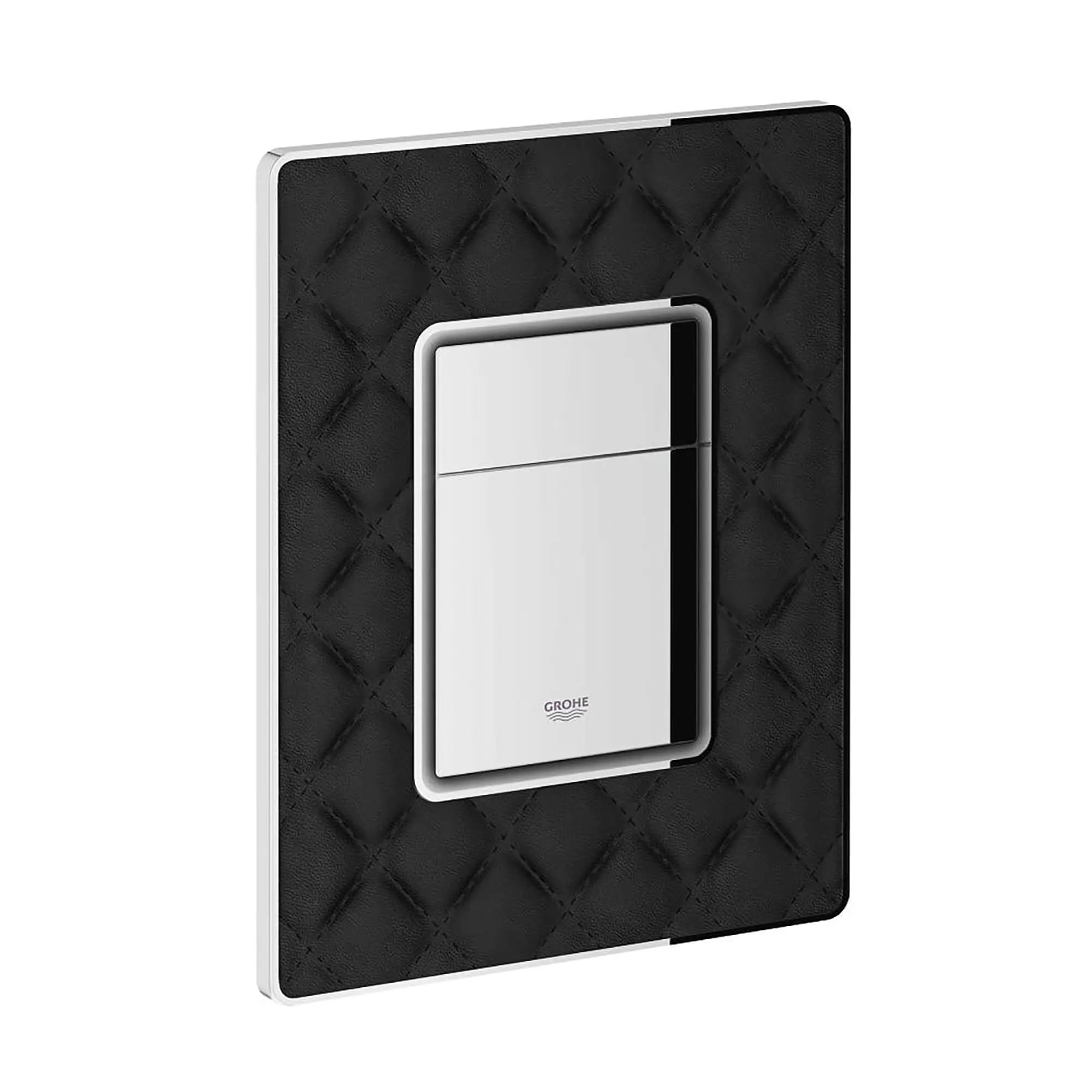 Cosmopolitan Leather WC Plate // BLACK LEATHER // 15712_38913XN0-Skate_Cosmopolitan-Wall_Plate_0_CDNwebp.webp