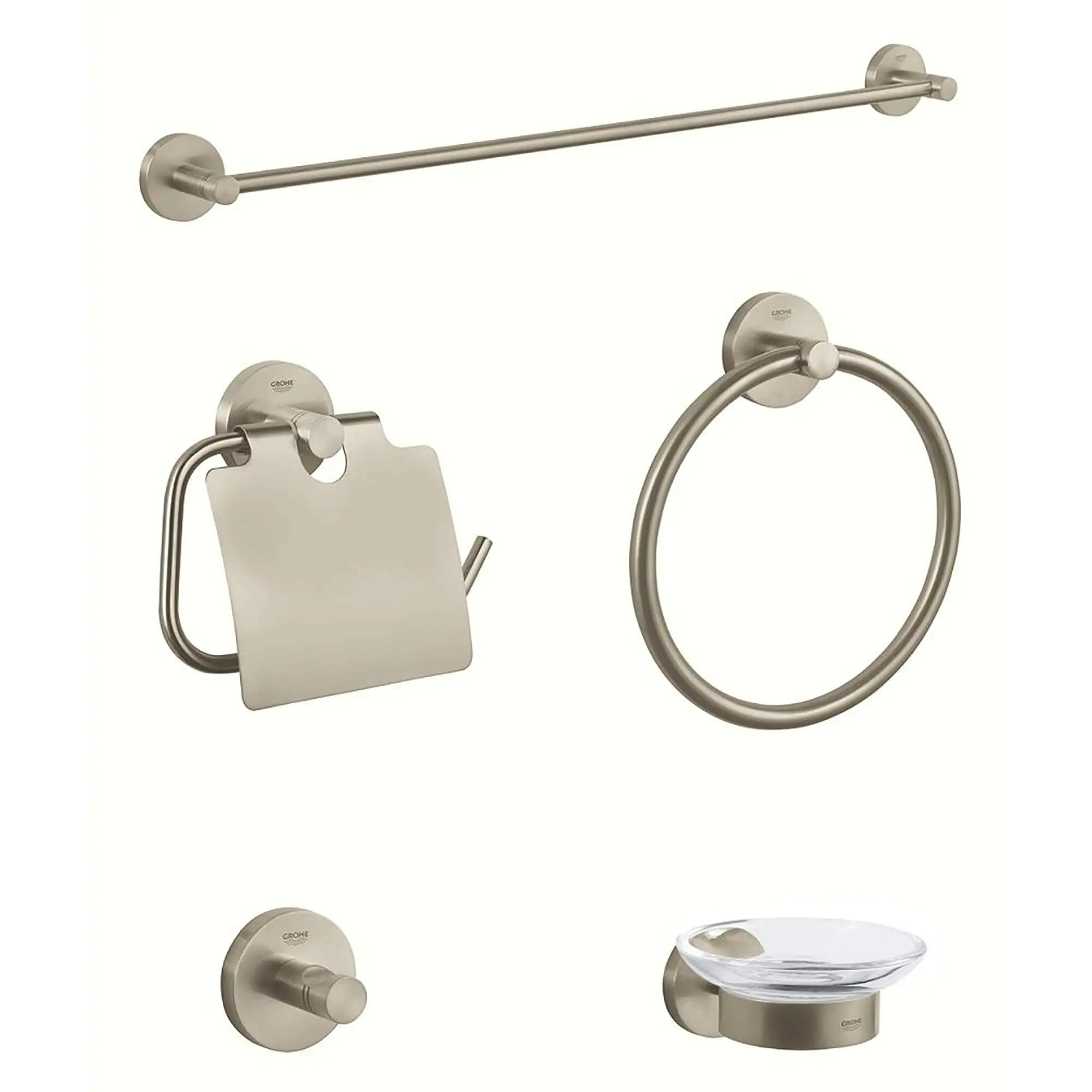 Accessory Set // BRUSHED NICKEL INFINITYFINISH // 15845_40344EN0-Essentials-Accessory_Set_0_CDNwebp.webp