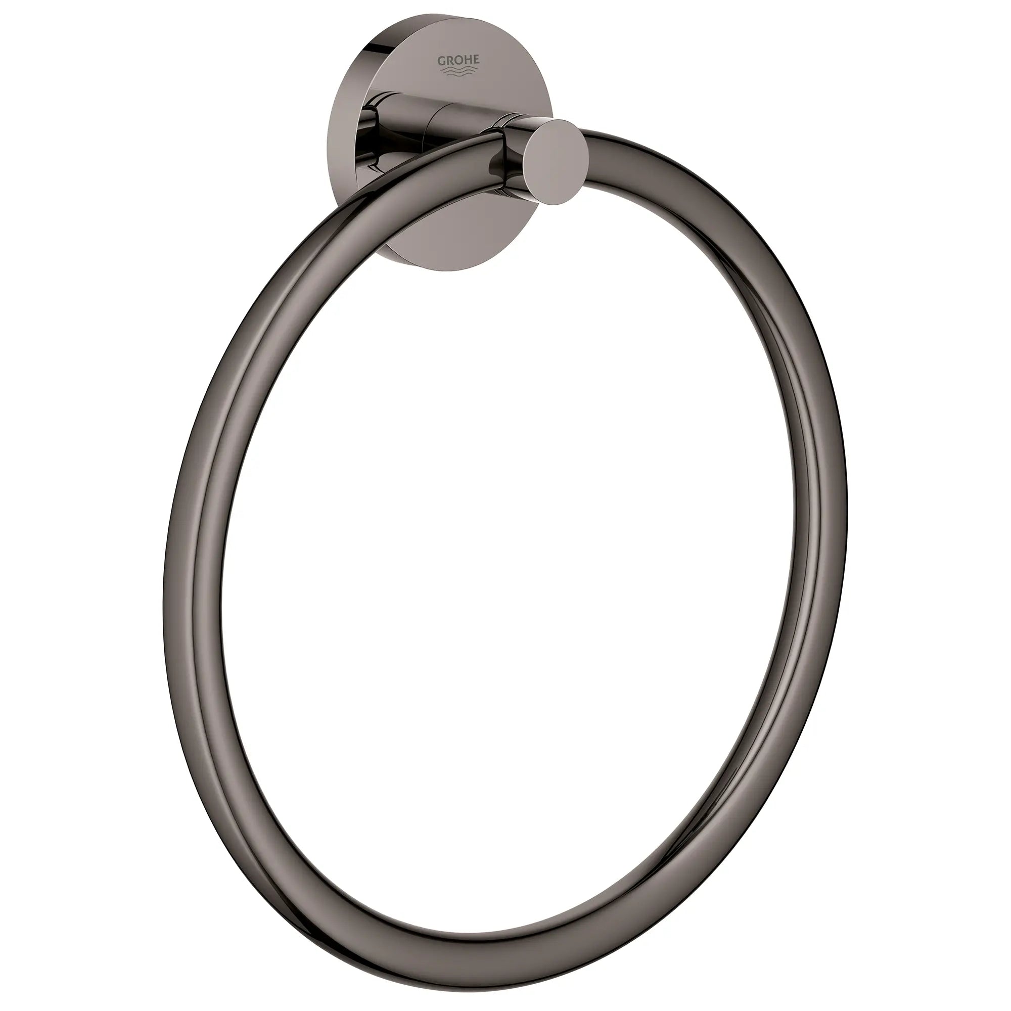 8" Towel Ring // HARD GRAPHITE // 15857_40365a01-essentials-towel-ring-hard-graphite_1_CDNwebp.webp