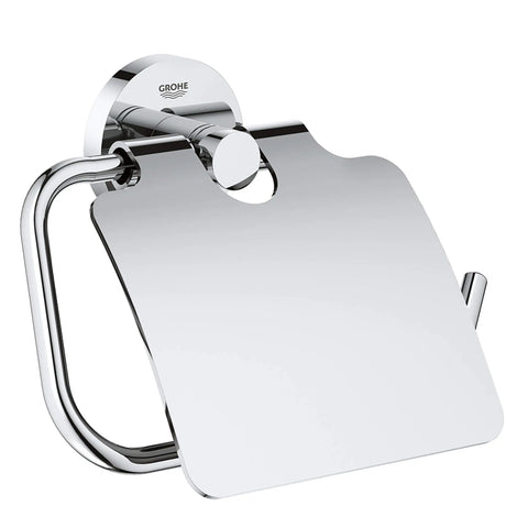 Essentials Toilet Paper Holder W.Cover - GROHE StarLight Chrome
