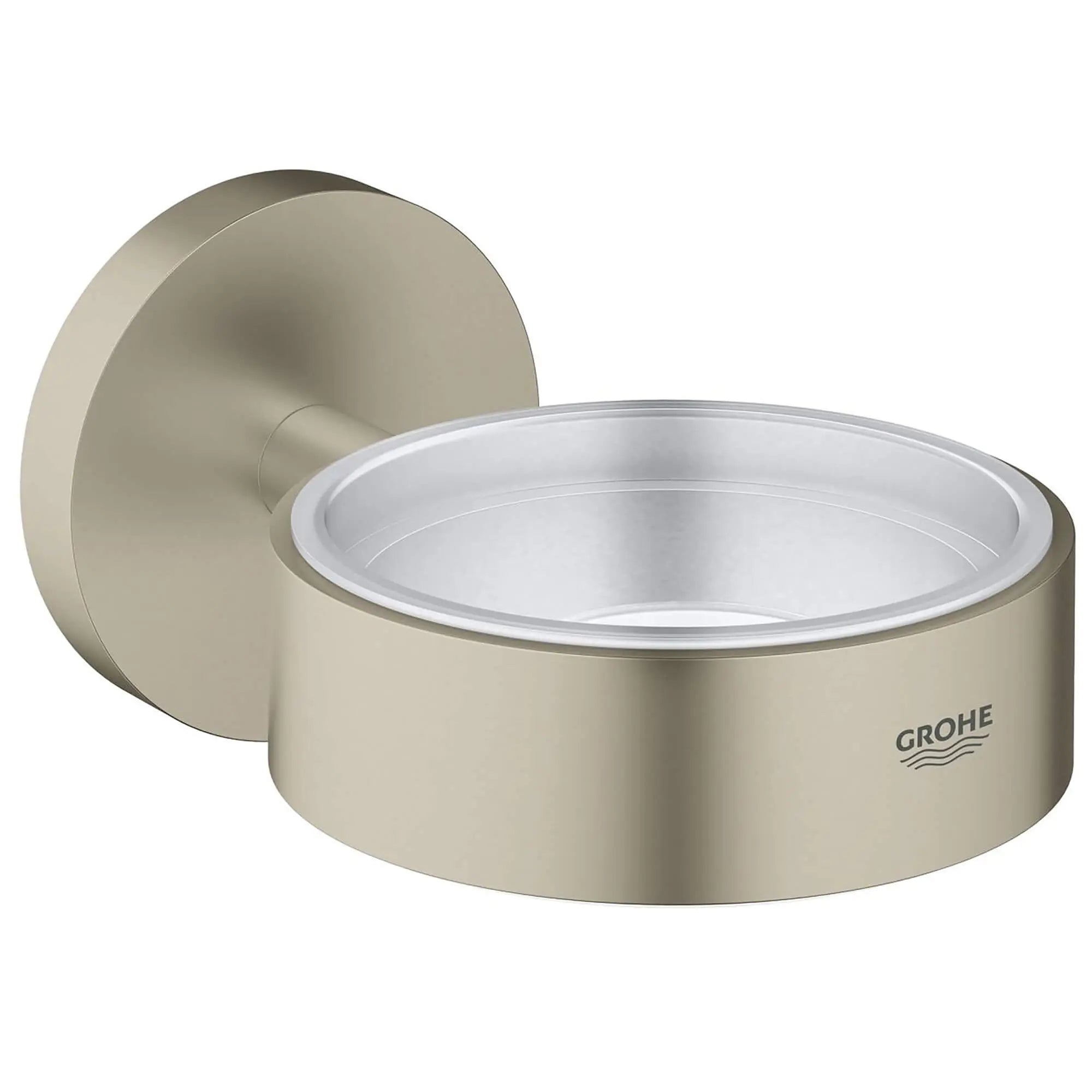 Essentials Holder F.Glas, Soap Dish/Disp // BRUSHED NICKEL INFINITYFINISH // 15874_40369EN0-Essentials-Holder_0_CDNwebp.webp