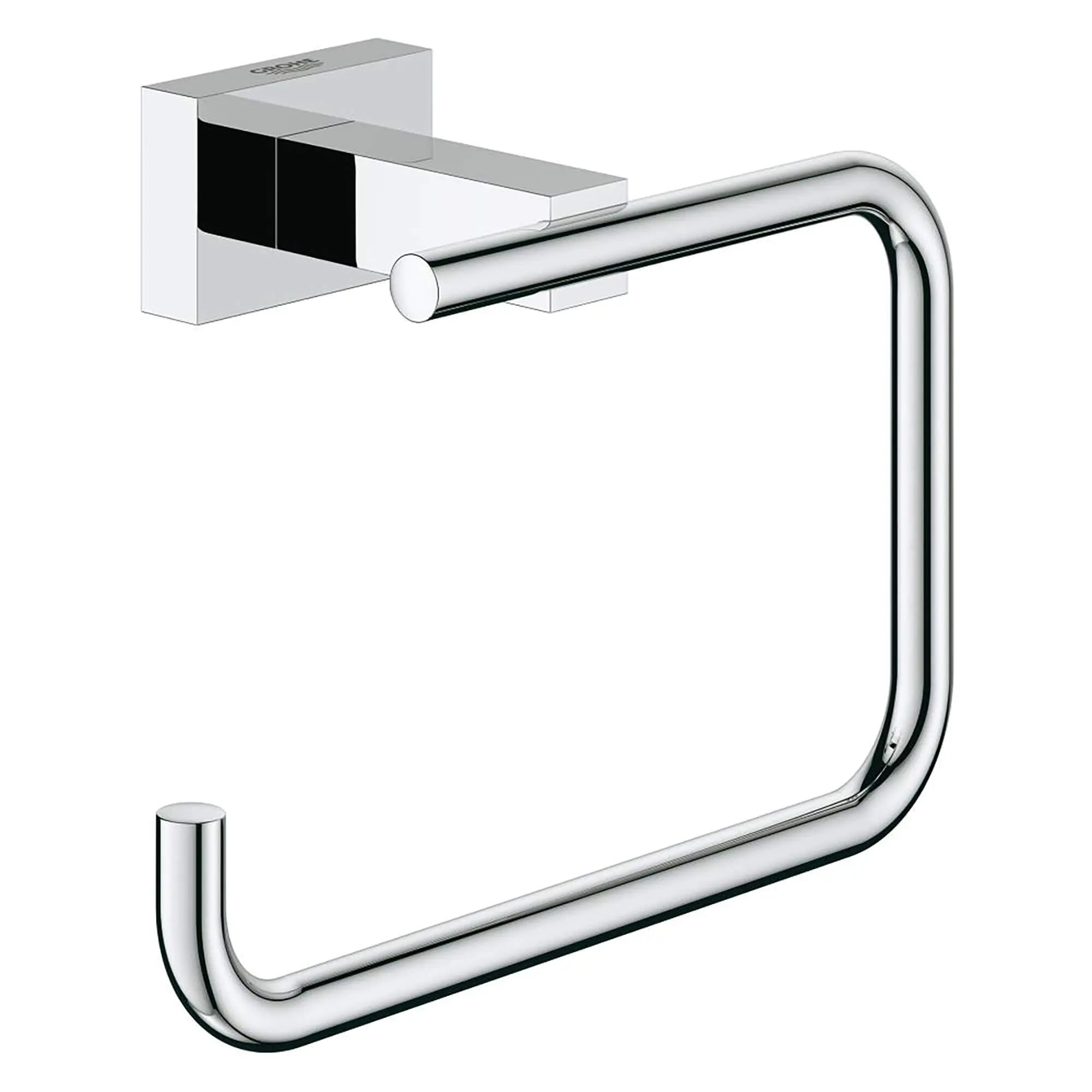 Essentials Cube Toilet Paper Holder // GROHE STARLIGHT CHROME // 15981_40507000-Essentials_Cube-Toilet_Paper_Holder_0_CDNwebp.webp