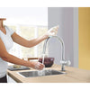 [31359DC2] Single-Handle Pull Down Kitchen Faucet Dual Spray 1.75 GPM (6.6 L/min) with Touch Technology - GROHE StarLight Chrome