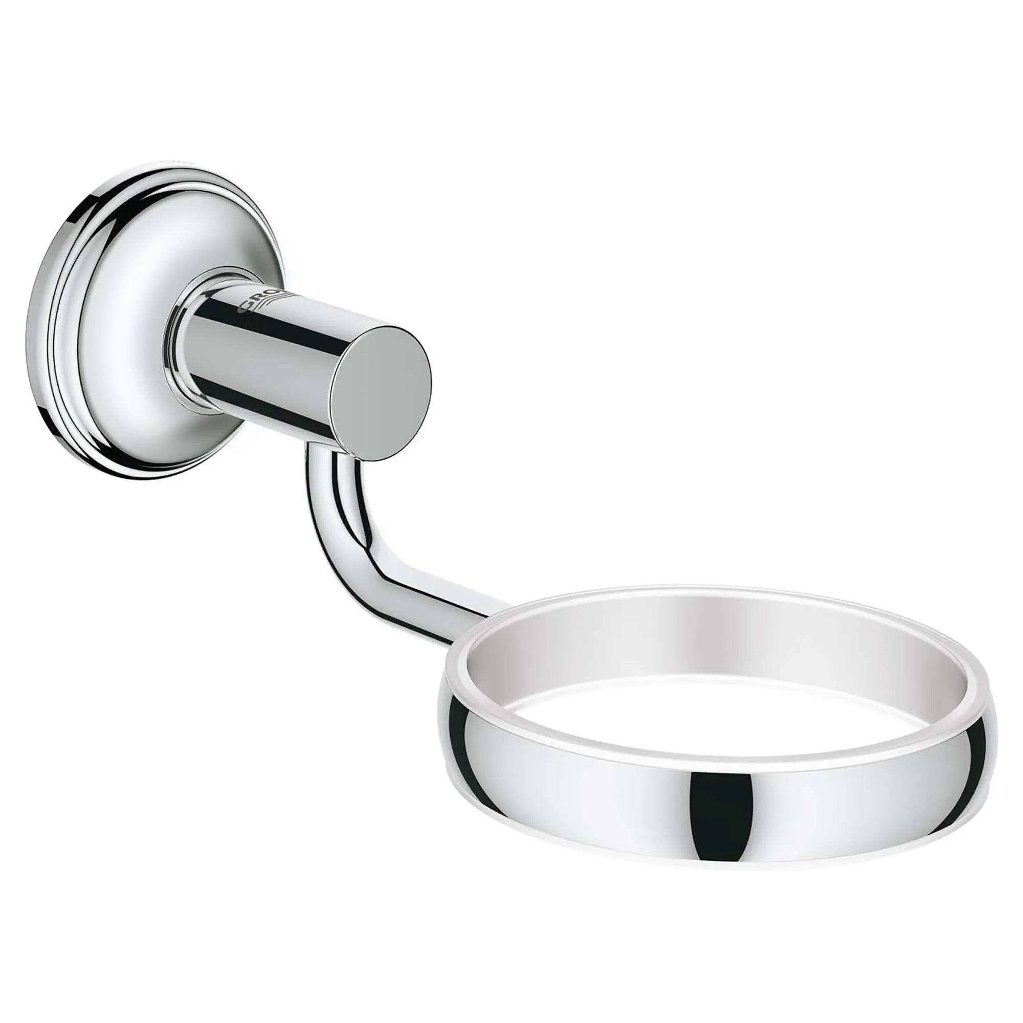 Essentials Authentic Soap Holder // GROHE STARLIGHT CHROME // 16058_40652000-Essentials_Authentic-Glass_Dish_Holder_0_CDNwebp.webp