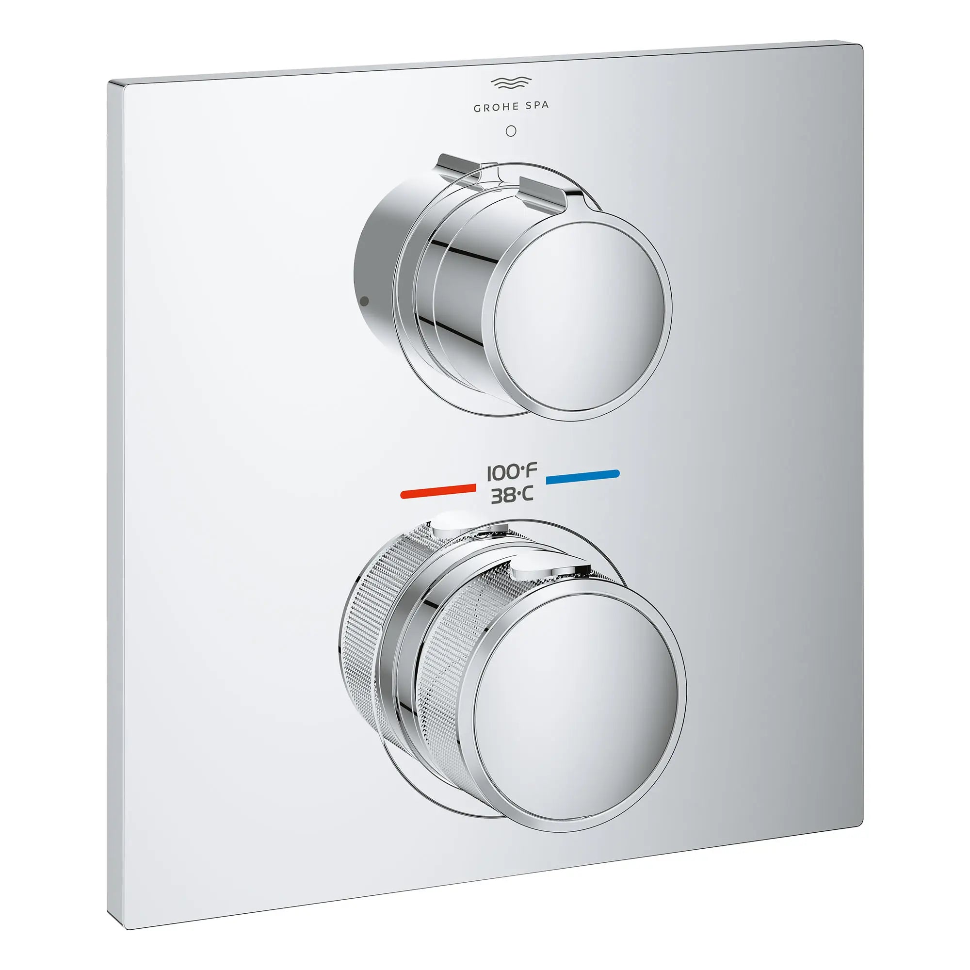 Allure Single Function 2-Handle Thermostatic Valve Trim // GROHE STARLIGHT CHROME // 161326_Allure_SiloRight_29177001_0001_Feb2023_0_CDNwebp.webp
