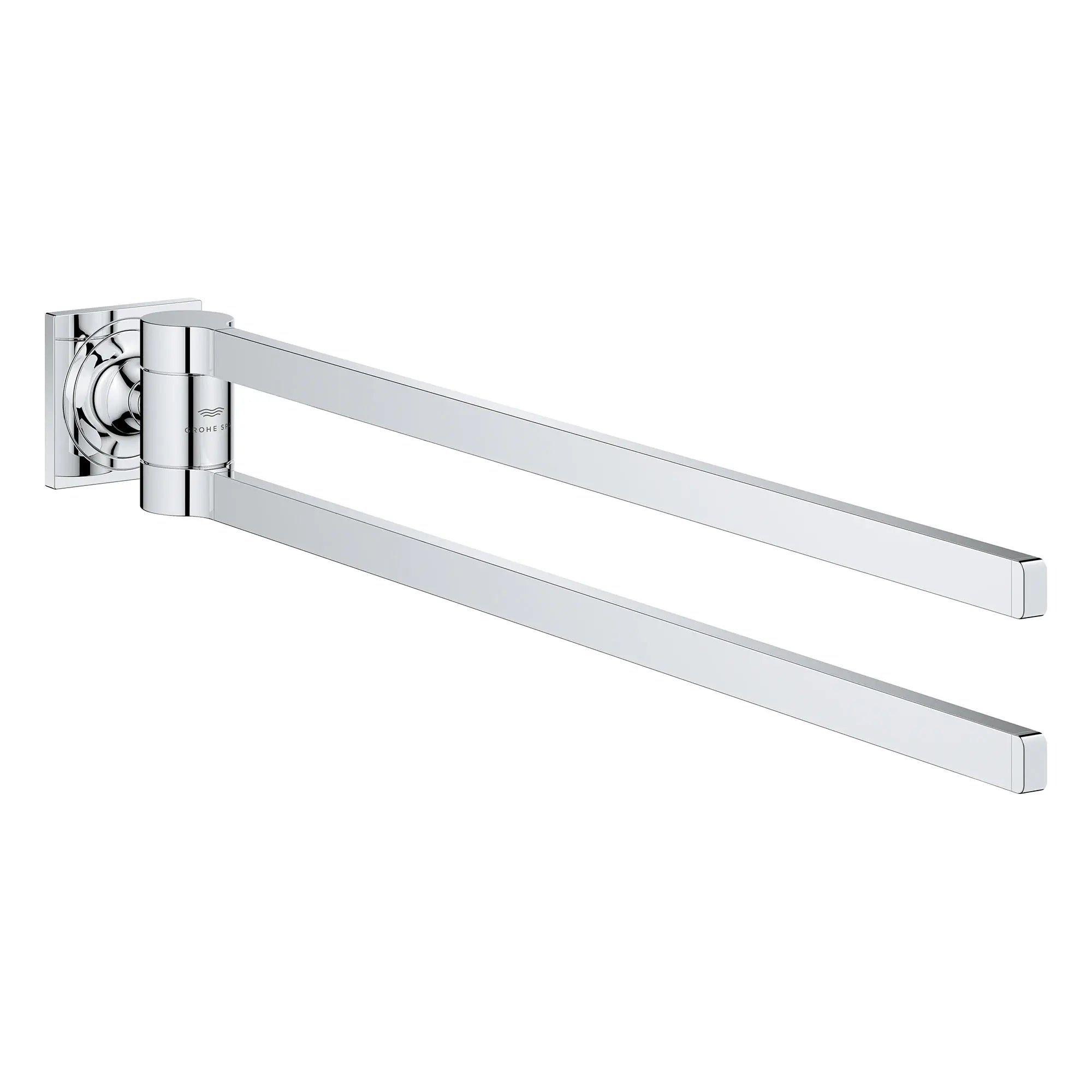 Allure 24" Double Towel Bar // GROHE STARLIGHT CHROME // 161334_Allure_SiloRight_40342001_0001_Feb2023_0_CDNwebp.webp