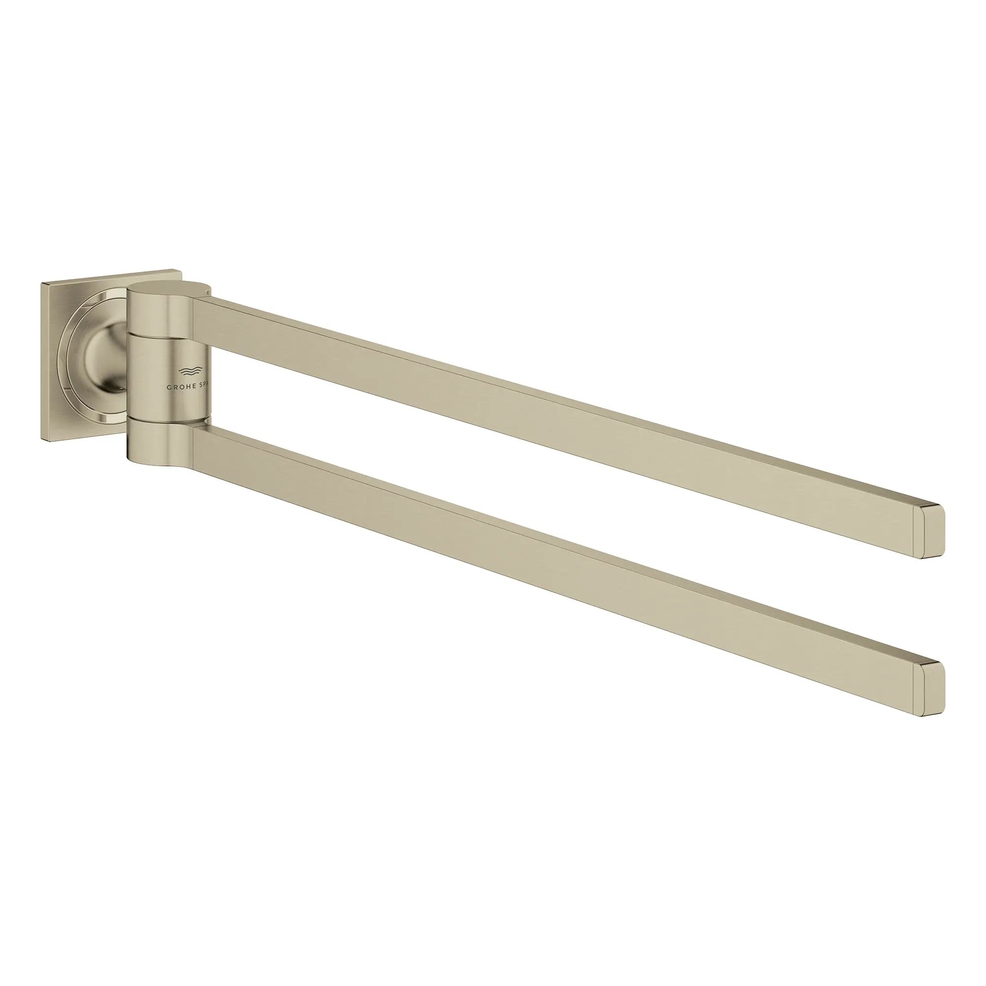 Allure 24" Double Towel Bar // BRUSHED NICKEL INFINITYFINISH // 161346_Allure_SiloRight_40342EN1_0001_Feb2023_0_CDNwebp_5ad73f8d-5739-42ab-83bd-575f8e08509a.webp