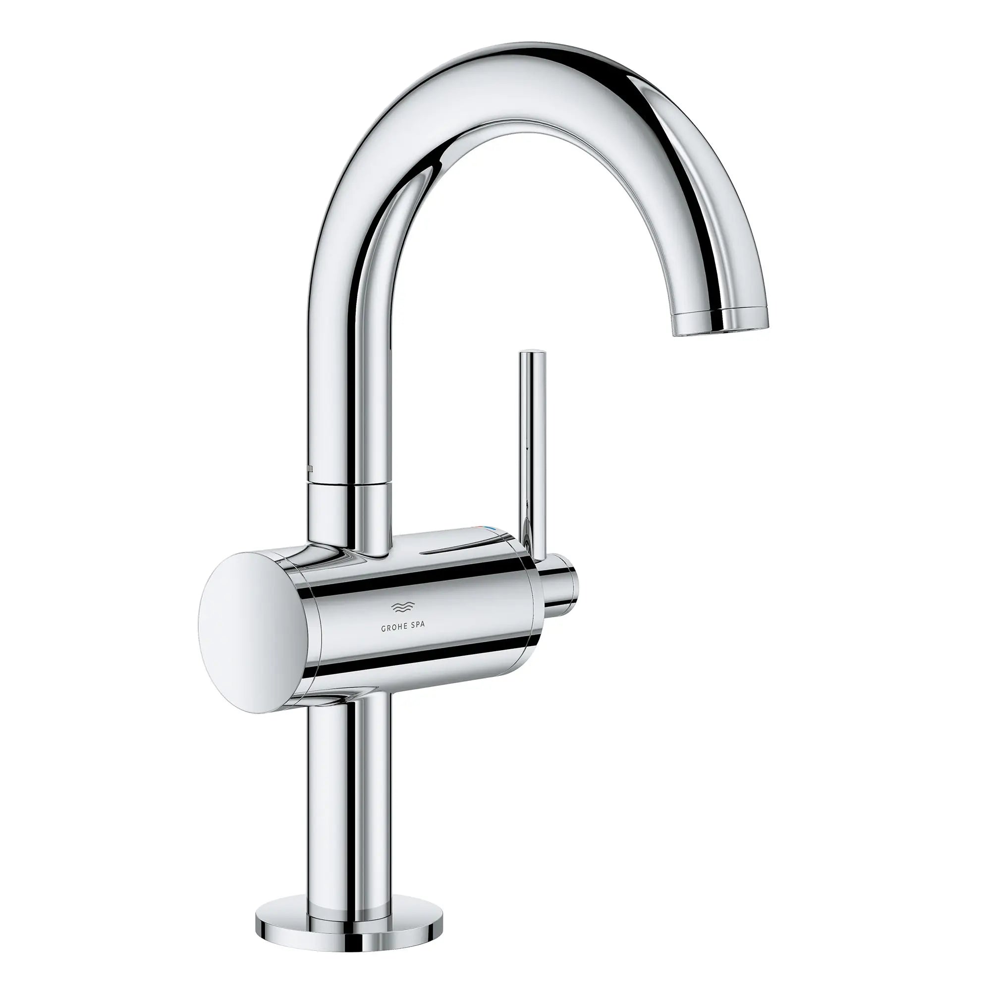 Atrio Single Hole Single-Handle M-Size Bathroom Faucet, 1.2 GPM (4.5 L/min) // GROHE STARLIGHT CHROME // 161361_Atrio_SiloRight_24351000_0001_Feb2023_0_CDNwebp.webp