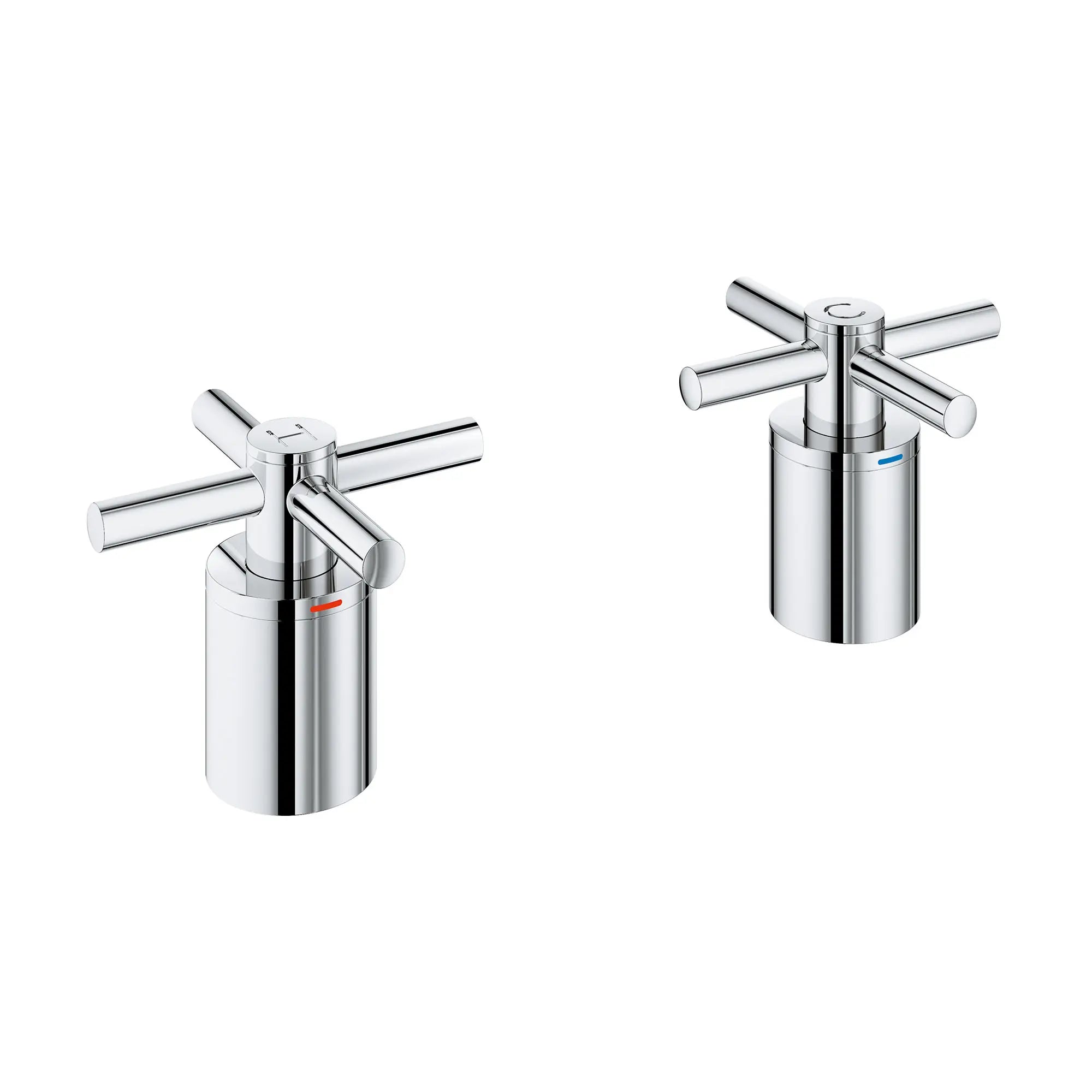 Atrio Cross Handles for Roman Tub Faucet (Pair) // GROHE STARLIGHT CHROME // 161368_Atrio_SiloRight_14217000_0001_Feb2023_0_CDNwebp.webp