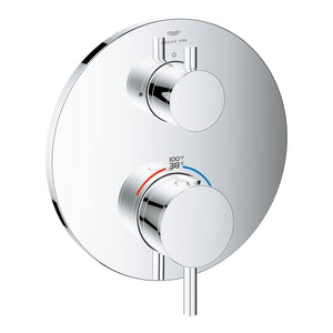 [24361000] Dual Function 2-Handle Thermostatic Valve Trim - GROHE StarLight Chrome