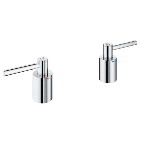 Atrio Lever Handles for Roman Tub Faucet (Pair) - GROHE StarLight Chrome
