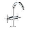 [21148000] Single Hole Two-Handle M-Size Bathroom Faucet, 1.2 GPM (4.5 L/min) - GROHE StarLight Chrome