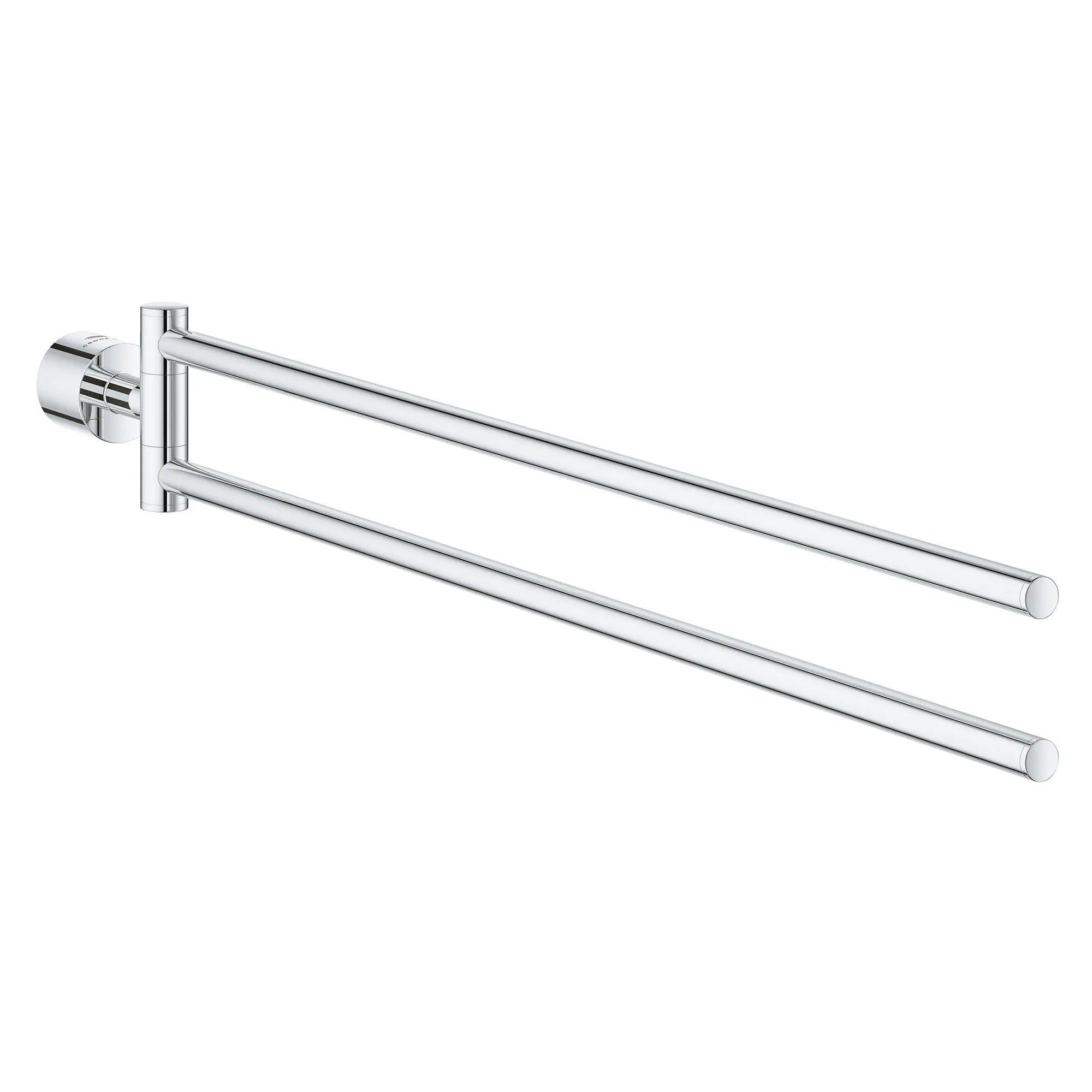 Atrio 18-1/2" Double Towel Rail // GROHE STARLIGHT CHROME // 161404_Atrio_SiloRight_40888000_0001_Feb2023_0_CDNwebp.webp