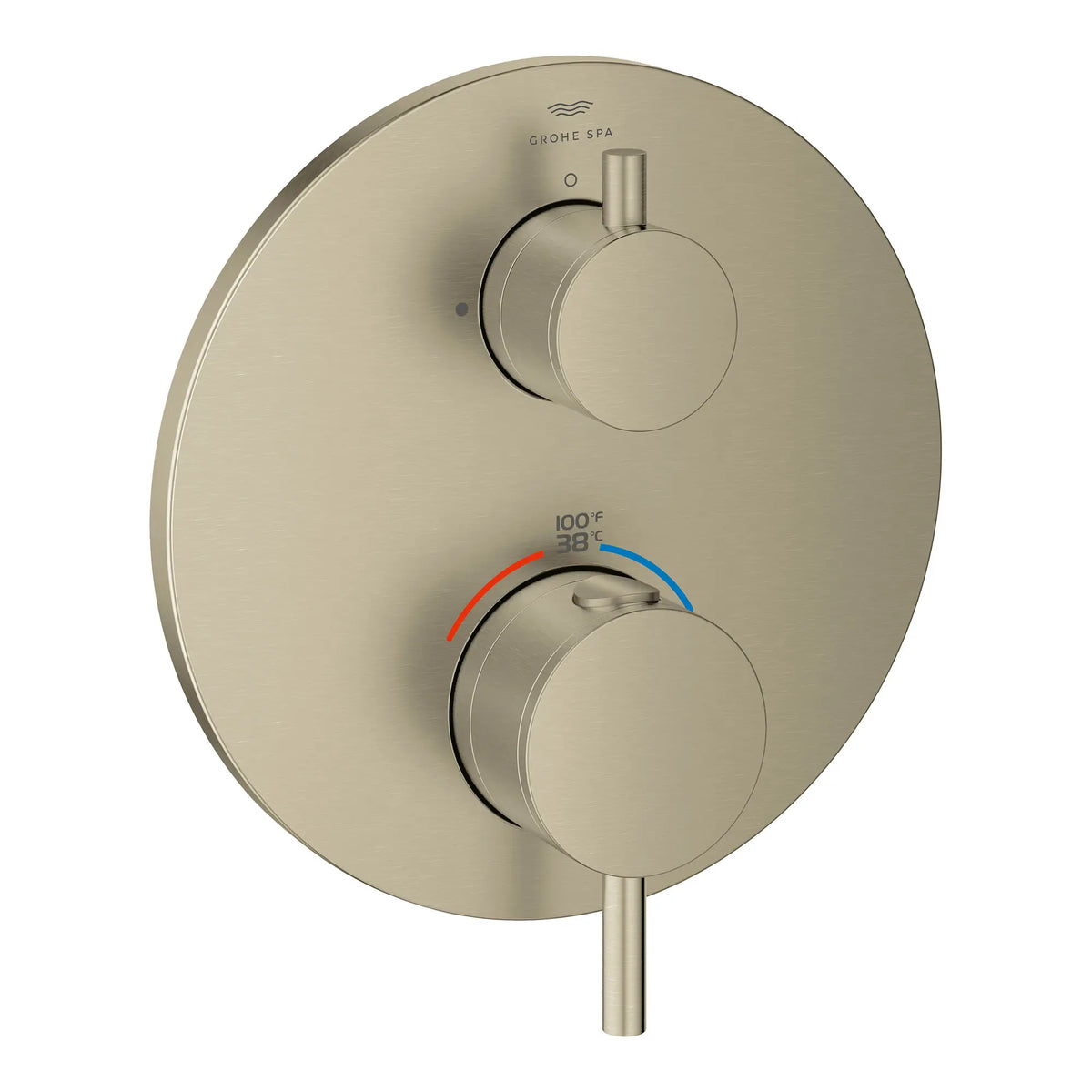 Atrio Dual Function 2-Handle Thermostatic Valve Trim // BRUSHED NICKEL INFINITYFINISH // 161405_Atrio_SiloRight_24361EN0_0001_Feb2023_0_CDNwebp_65bb24a9-afae-4d92-8ec8-6941ac8ccaf7.webp