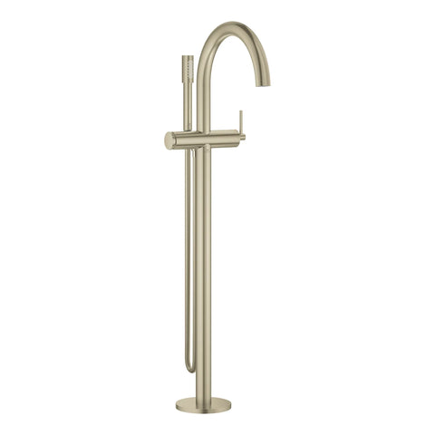 Atrio Single-Handle Freestanding Tub Faucet with 1.75 GPM (6.6 L/min) Hand Shower - Brushed Nickel InfinityFinish