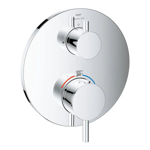 [24360000] Single Function 2-Handle Thermostatic Valve Trim - GROHE StarLight Chrome