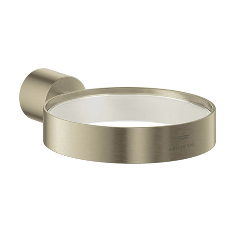 Holder For Glass, Soap Dish Or Soap Dispenser - Brushed Nickel InfinityFinish