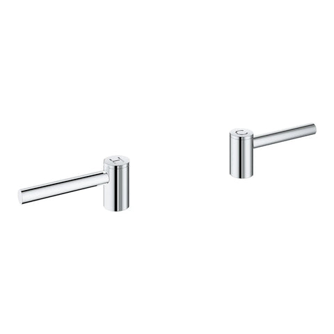Atrio Lever Handles for Bathroom Sink Faucet (Pair) - GROHE StarLight Chrome
