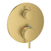 [24361GN0] Atrio Dual Function 2-Handle Thermostatic Valve Trim - Brushed Cool Sunrise